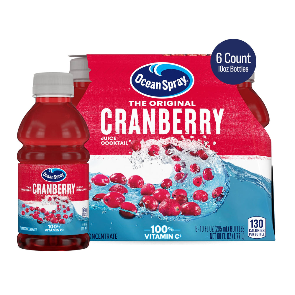 Ocean Spray® Cranberry · Bebida · 6 pzas de 296 ml