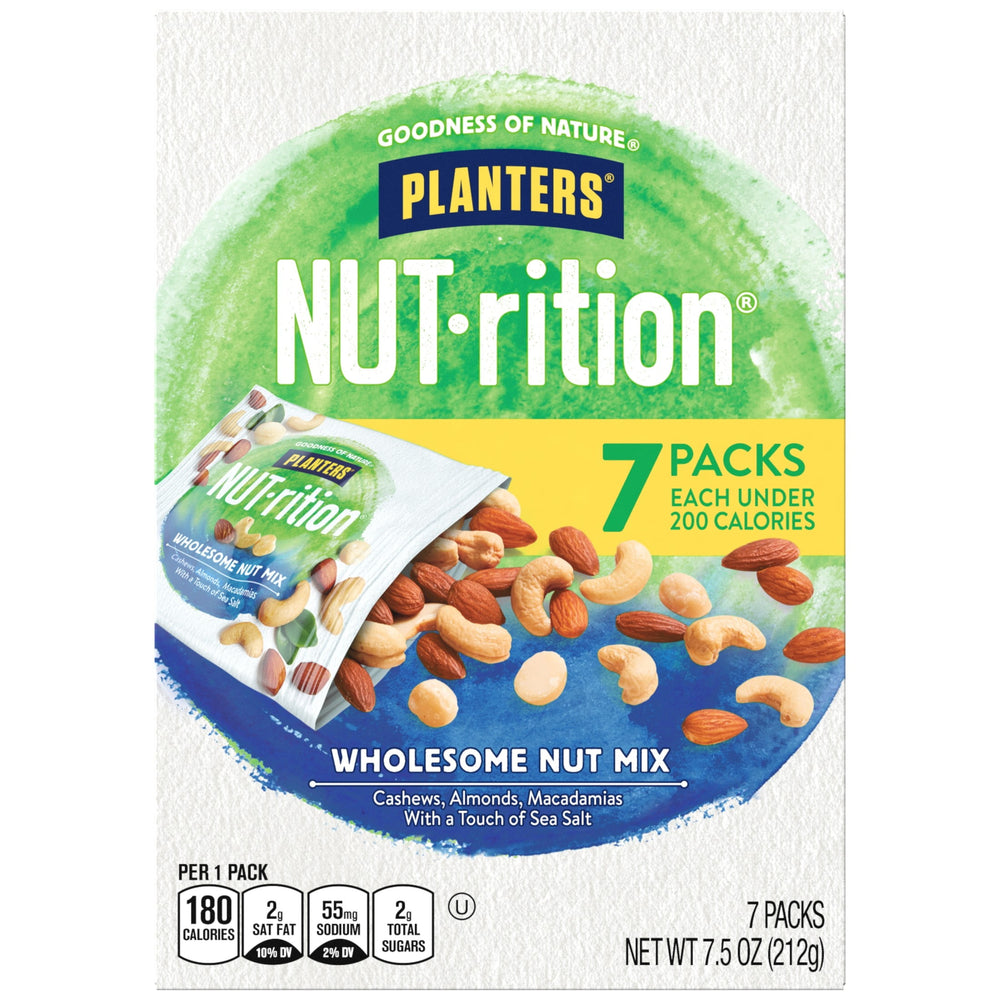 PLANTERS NUT-RITION Wholesome Nut Mix Plant Based Protein · Nueces · 7 pzas