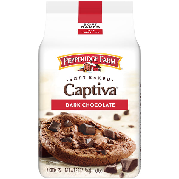 Pepperidge Farm Captiva Dark Chocolate · Galletas · 244 g · bolsa