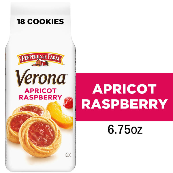Pepperidge Farm Verona Apricot Raspberry Thumbprint · Galletas · 191 g · bolsa