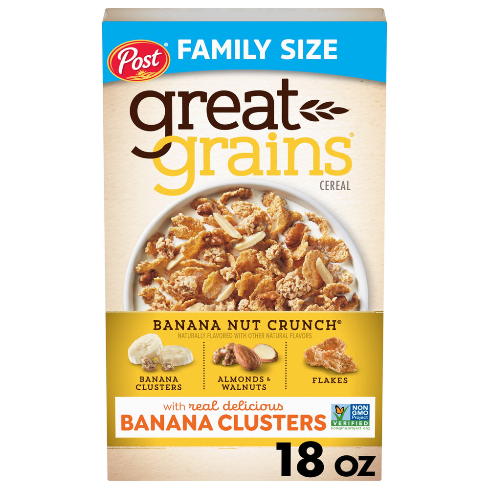 Post Great Grains Banana Nut Crunch Non-GMO · Cereal · 510 g · caja