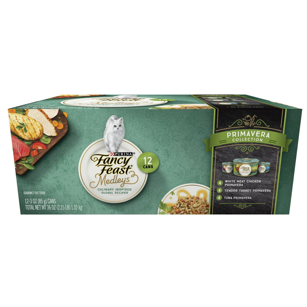 Purina Fancy Feast Medleys · Comida húmeda para gatos · 12 x 85 g