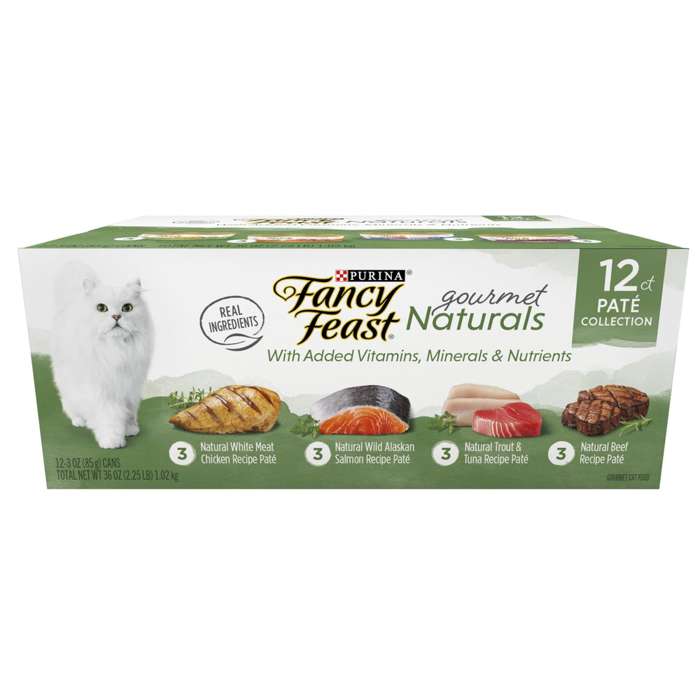 Purina Fancy Feast Gourmet Naturals Paté · Alimento húmedo para gatos · 12 x 85 g