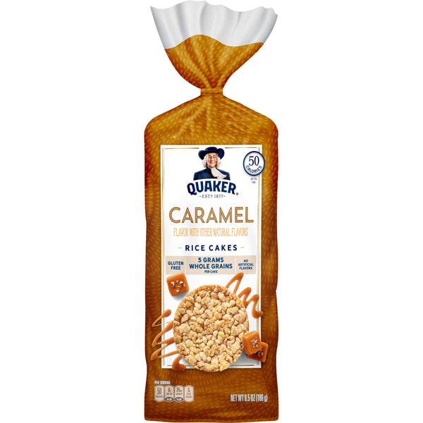 Quaker Caramel Rice Cakes sin gluten · Snack salado · 184 g