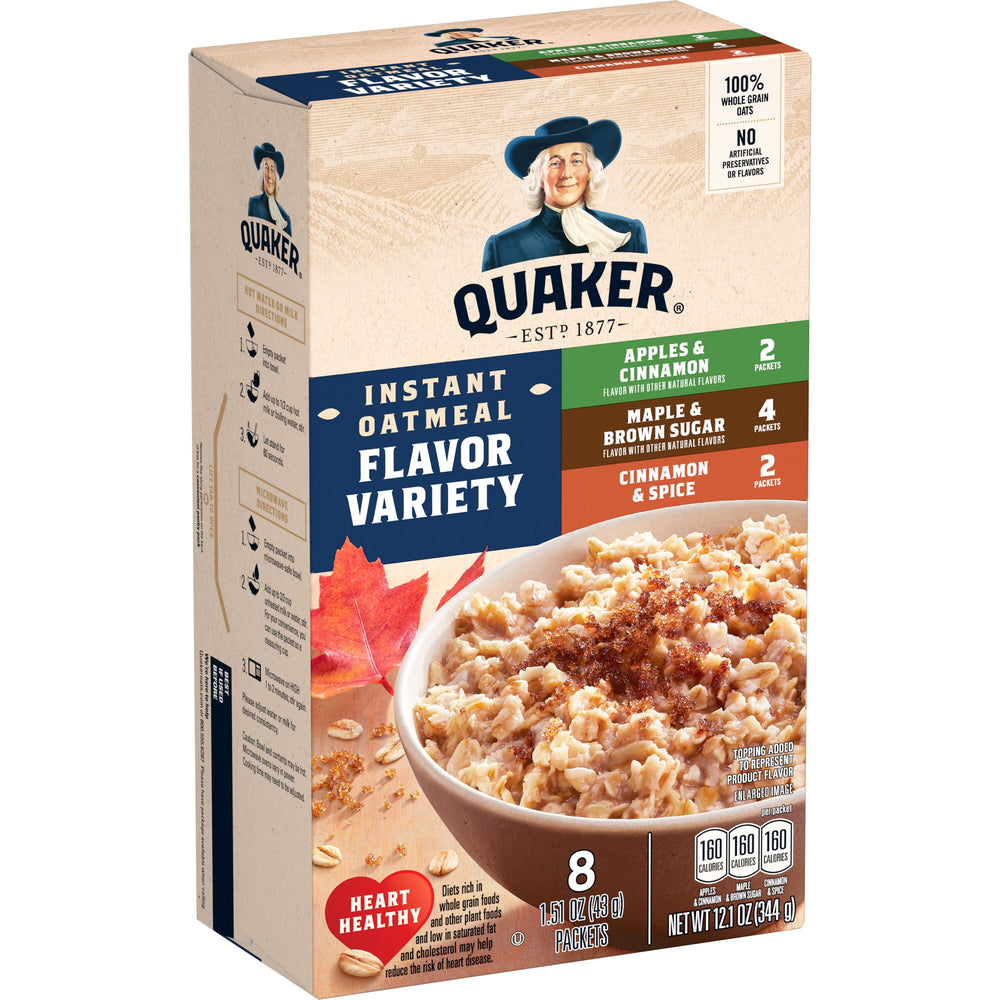 Quaker Variety · Avena y hot cakes · 8 pzas de 343 g