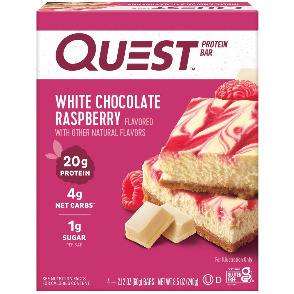 Quest Protein Bar White Chocolate Raspberry · Barra de proteína · 240 g