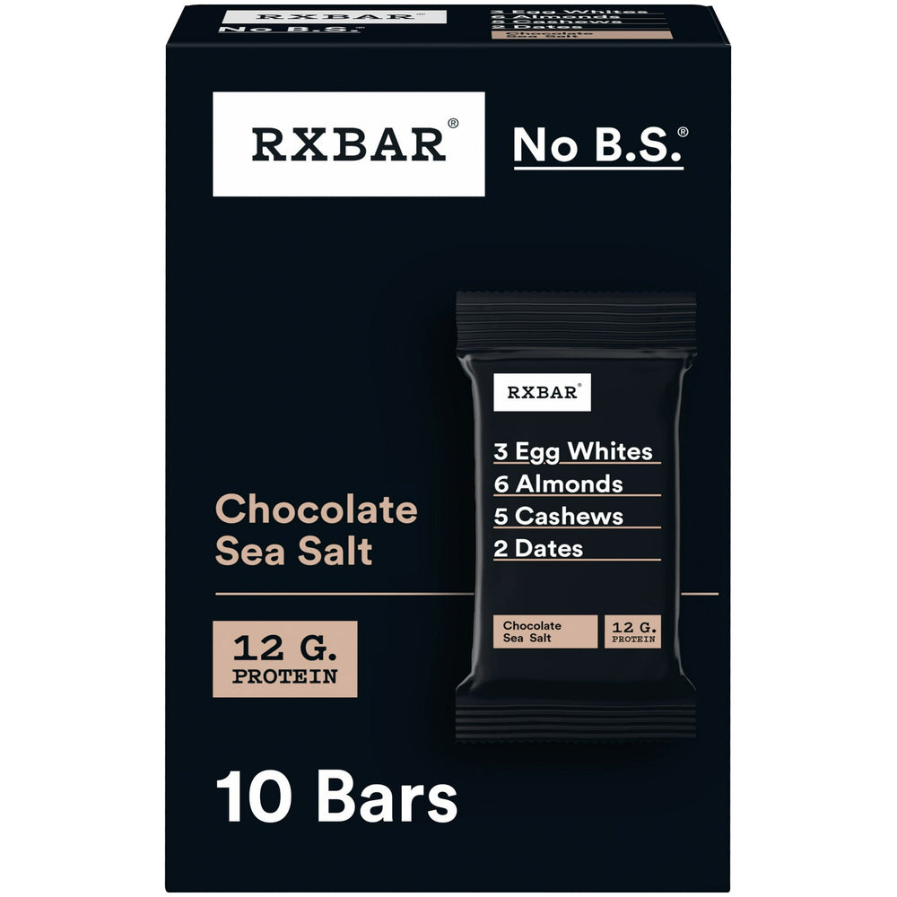 RXBAR Chocolate Sea Salt · Barras de proteína · 10 piezas