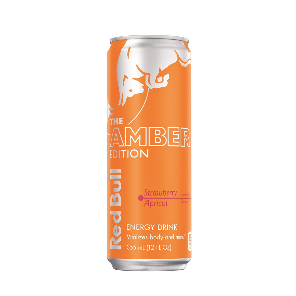 Red Bull Amber Edition Strawberry Apricot · Bebida energética · 355 ml · lata
