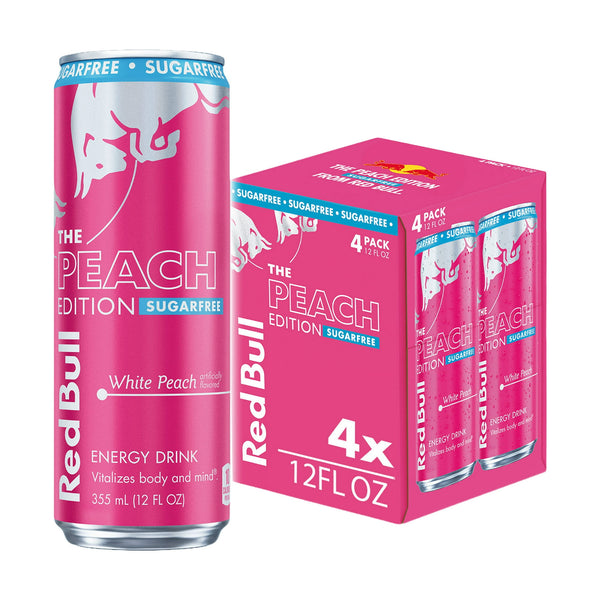 Red Bull Peach Edition · Bebida energética · 4 × 355 ml