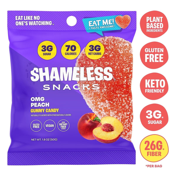 Shameless OMG Peach Gluten Free · Gomitas