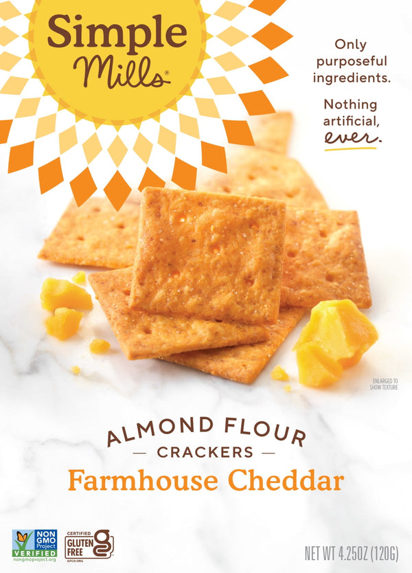 Simple Mills Almond Flour Farmhouse Cheddar sin gluten · Galletas · 120 g