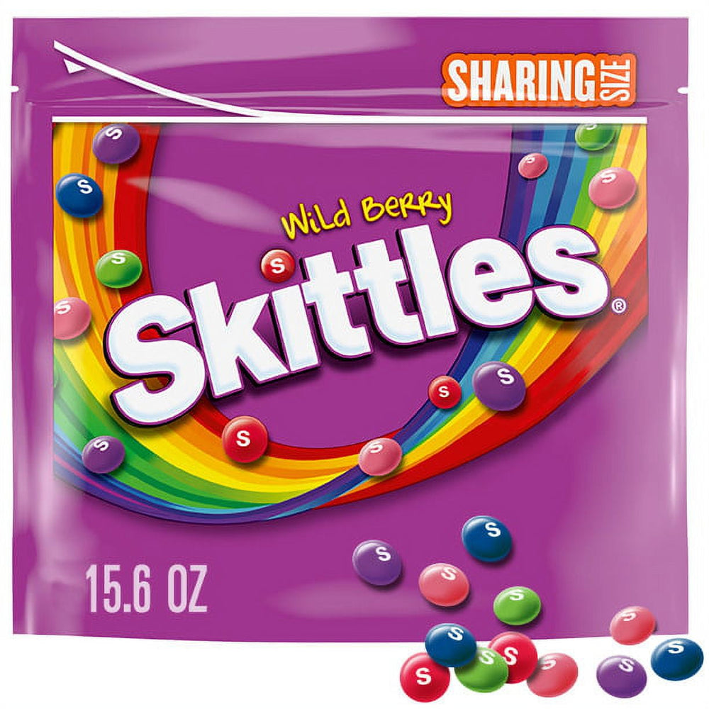 Skittles Wild Berry Sharing Size Fruity · Caramelos · 442 g · bolsa