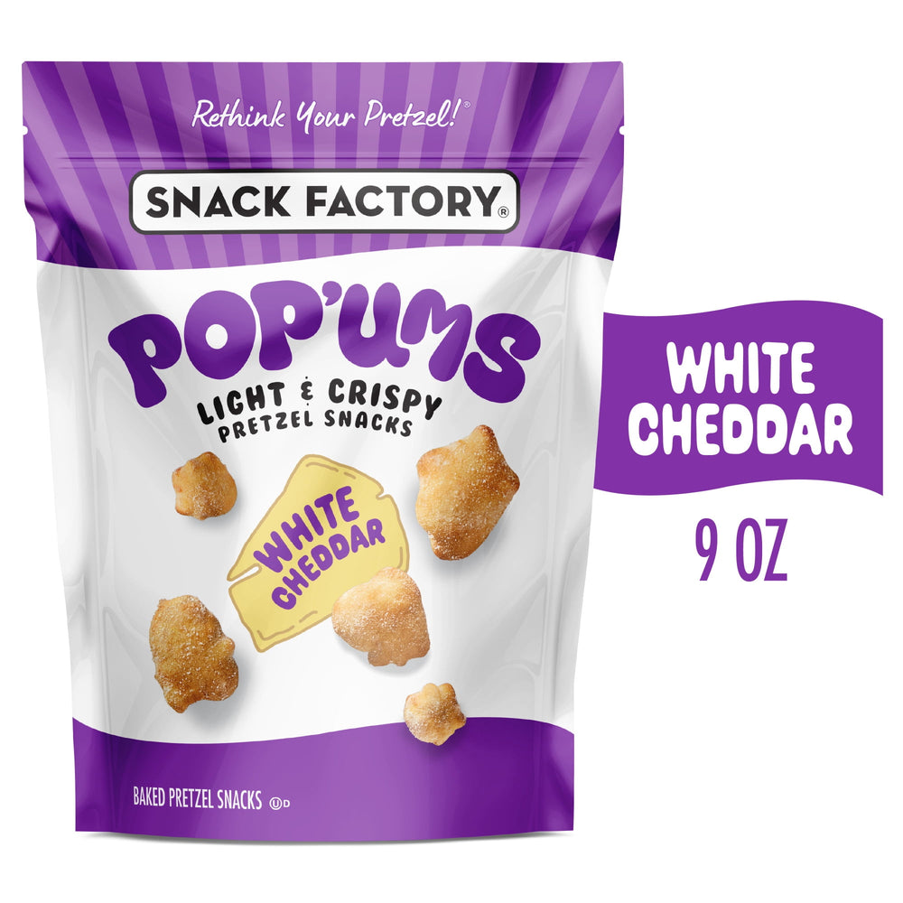 Factory Pop'ums White Cheddar Pretzel · Pretzels · 255 g · bolsa