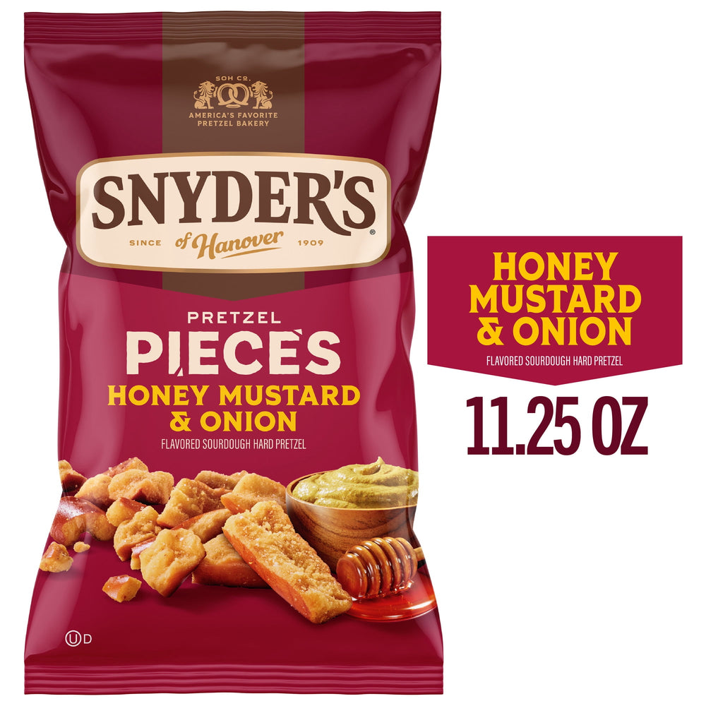 Snyder's of Hanover Honey Mustard & Onion Pretzel Pieces · Pretzels · 319 g · bolsa