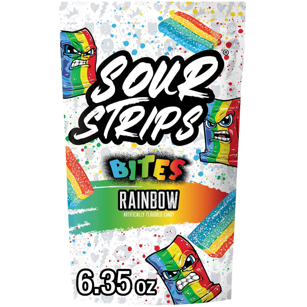 Sour Strips Bites Rainbow Sour · Dulce · 180 g · bolsa