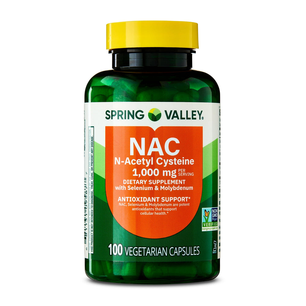 Spring Valley NAC · Suplemento dietético · 100 cápsulas