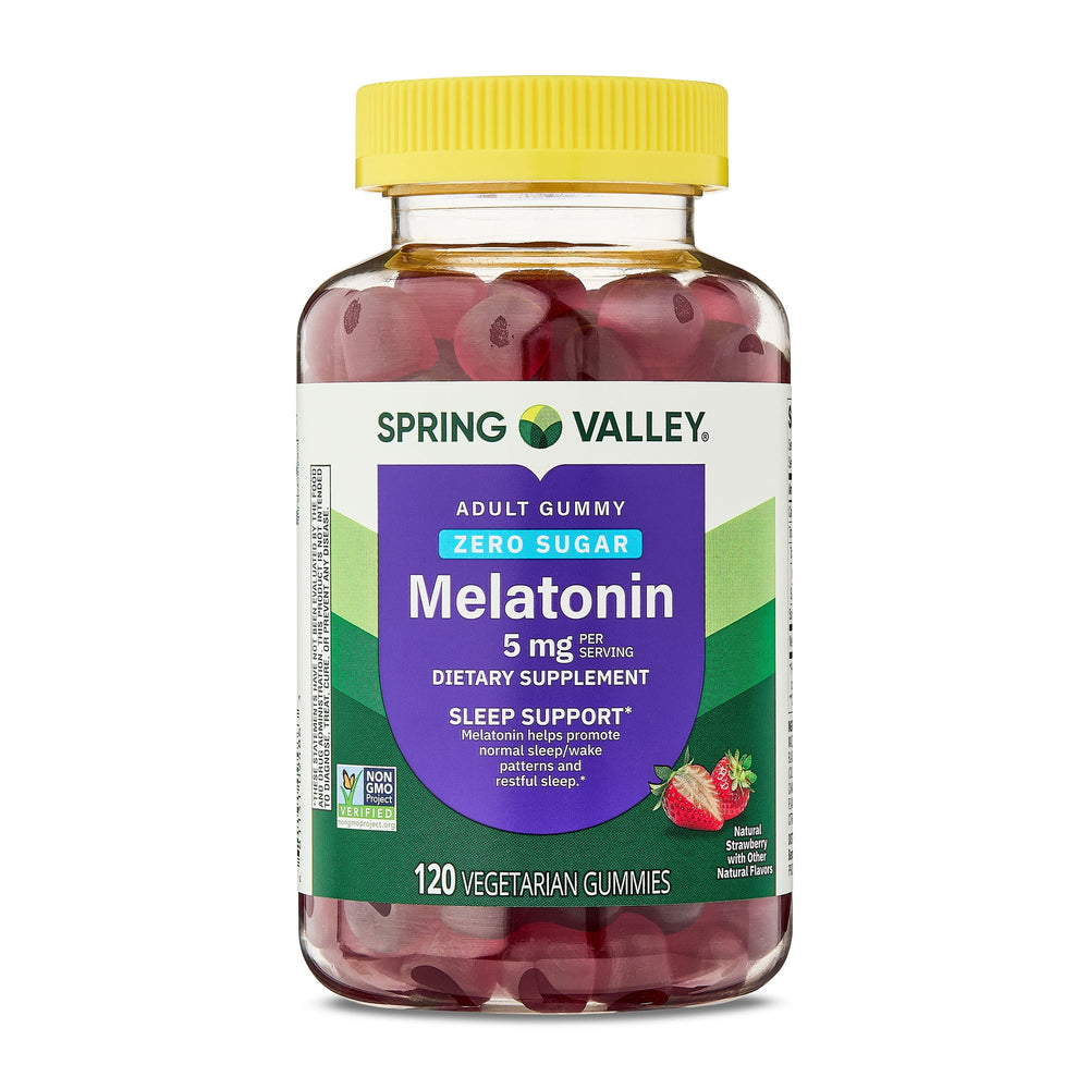 Spring Valley Melatonina · Gomitas sin azúcar · 120 unidades