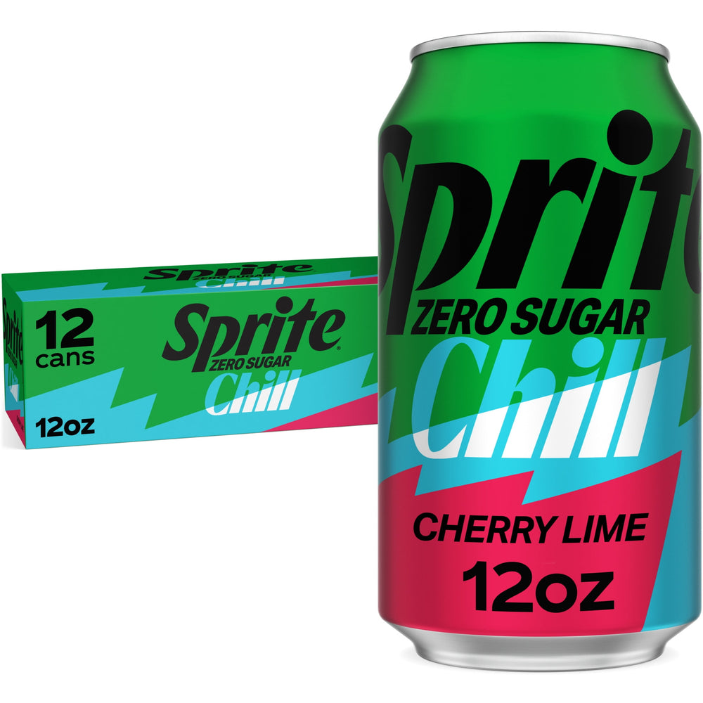 Sprite Chill Cherry-Lime Zero Sugar Caffeine Free · Refresco · 12 latas de 355 ml