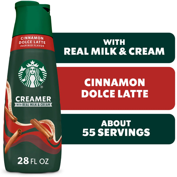Starbucks Cinnamon Dolce Latte · Crema para café · 828 ml · botella