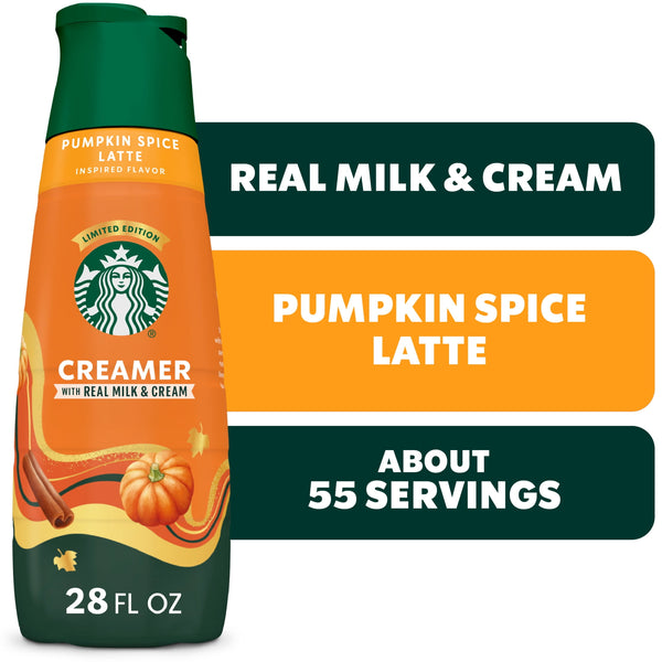 Starbucks Pumpkin Spice Latte Inspired · Crema para café · 828 ml · botella
