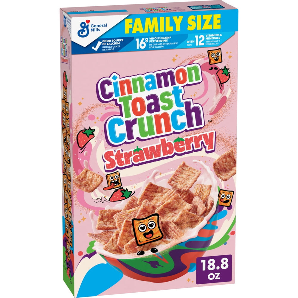 Cinnamon Toast Crunch Strawberry · Cereal · 533 g · tamaño familiar