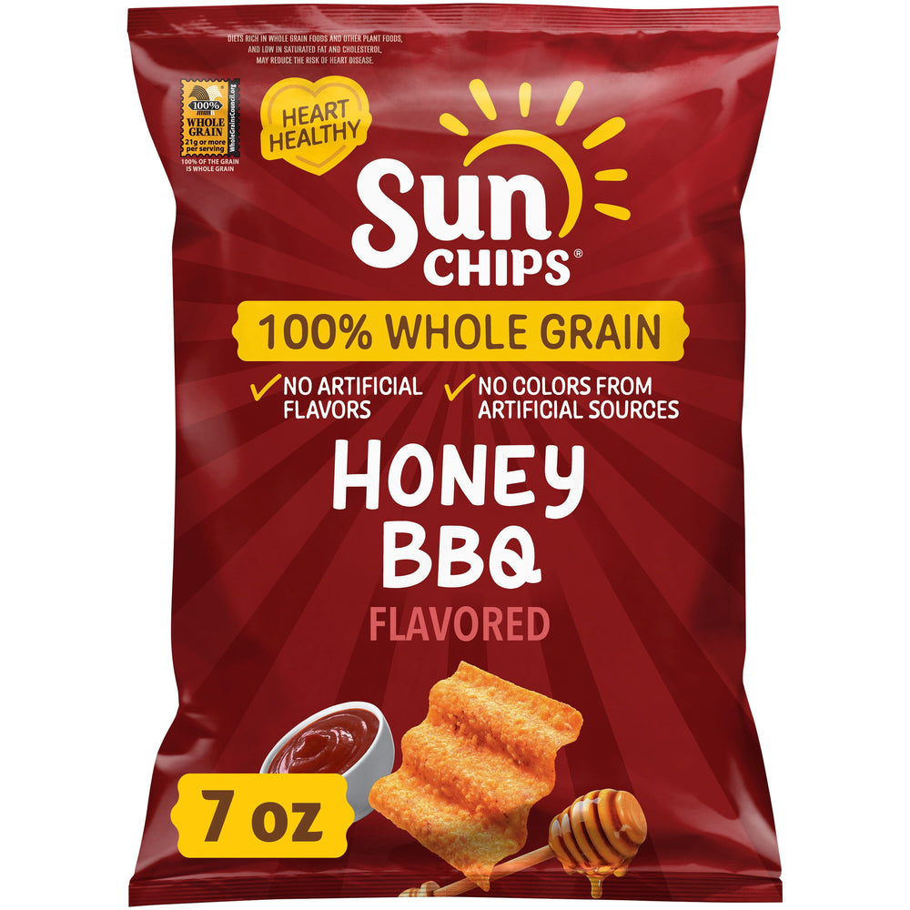 SunChips Honey BBQ · Papas · 198 g · bolsa