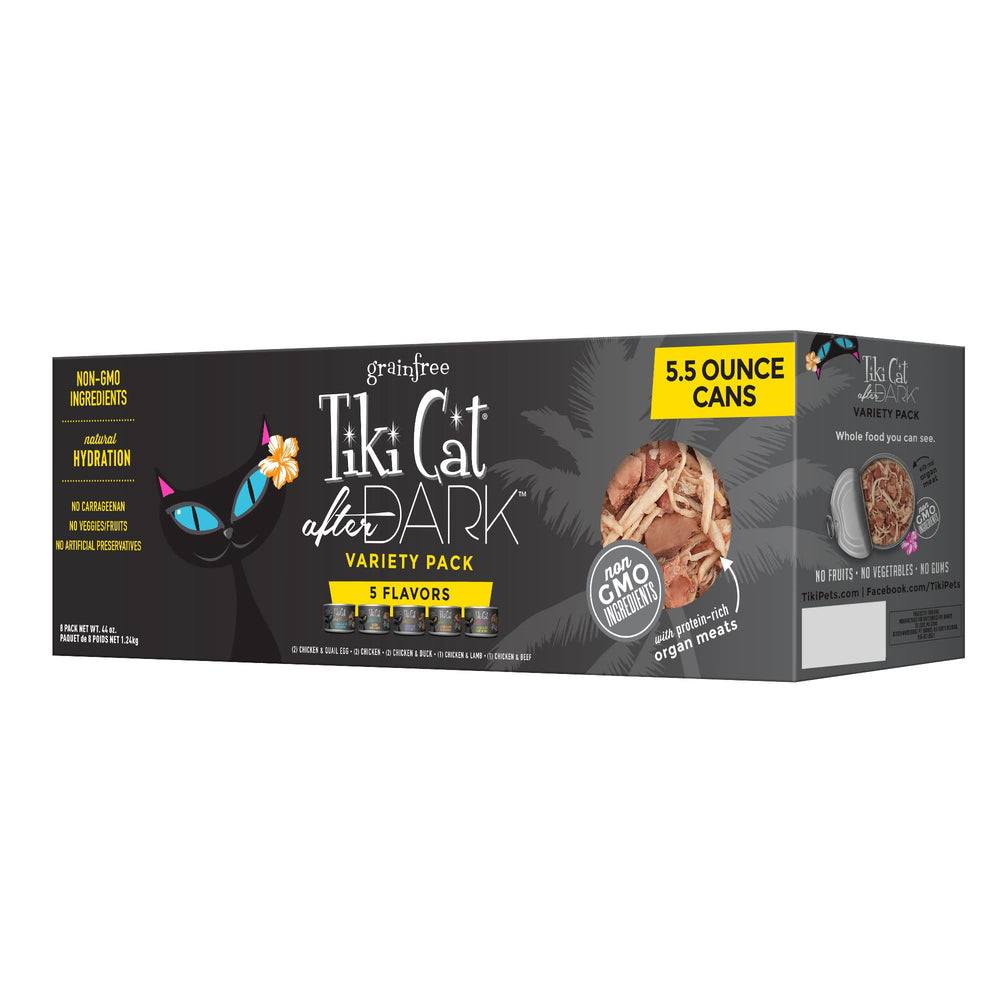 Tiki Cat After Dark · Alimento húmedo para gatos · 5.5 oz (8 unidades)