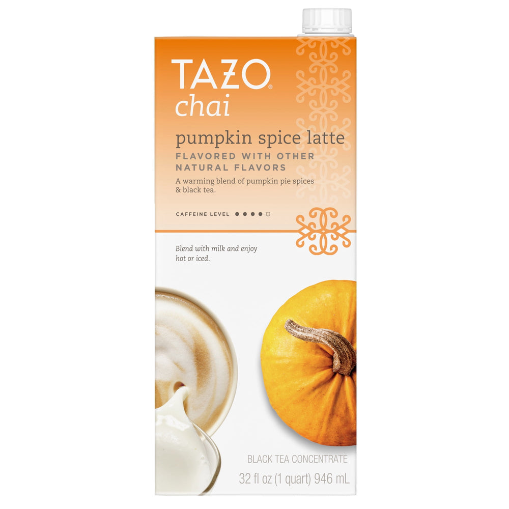 Tazo Pumpkin Spice Chai Latte · Concentrado de té · 946 ml