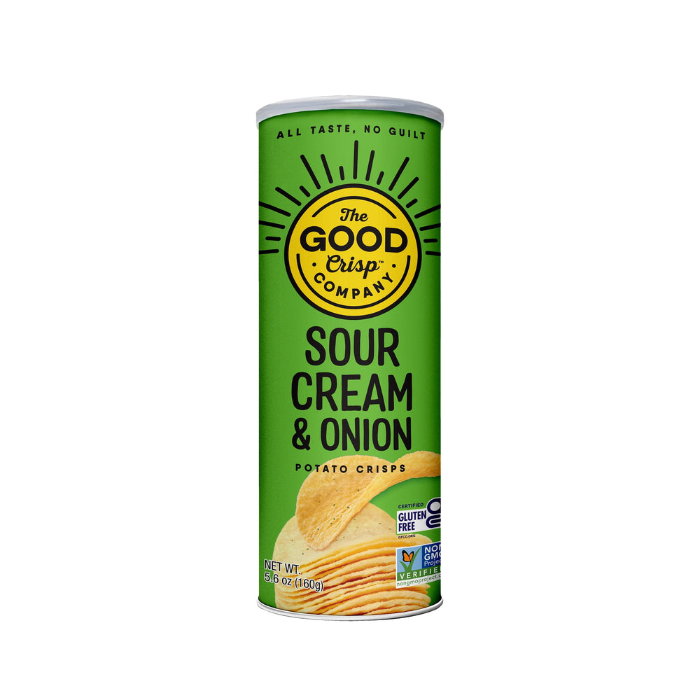 The Good Crisp Company Sour Cream and Onion sin gluten · Papas · 159 g
