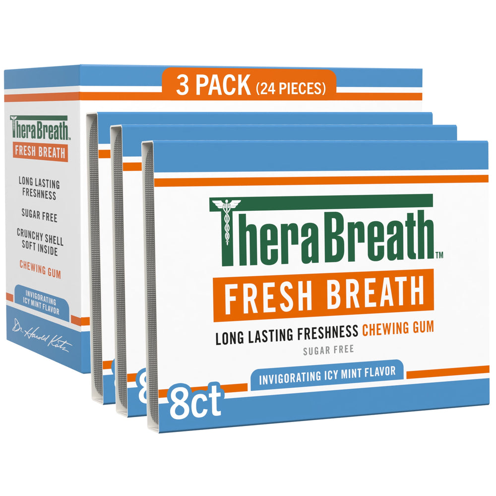 TheraBreath Fresh Breath sin azúcar · Chicles y mentas · 3 pack