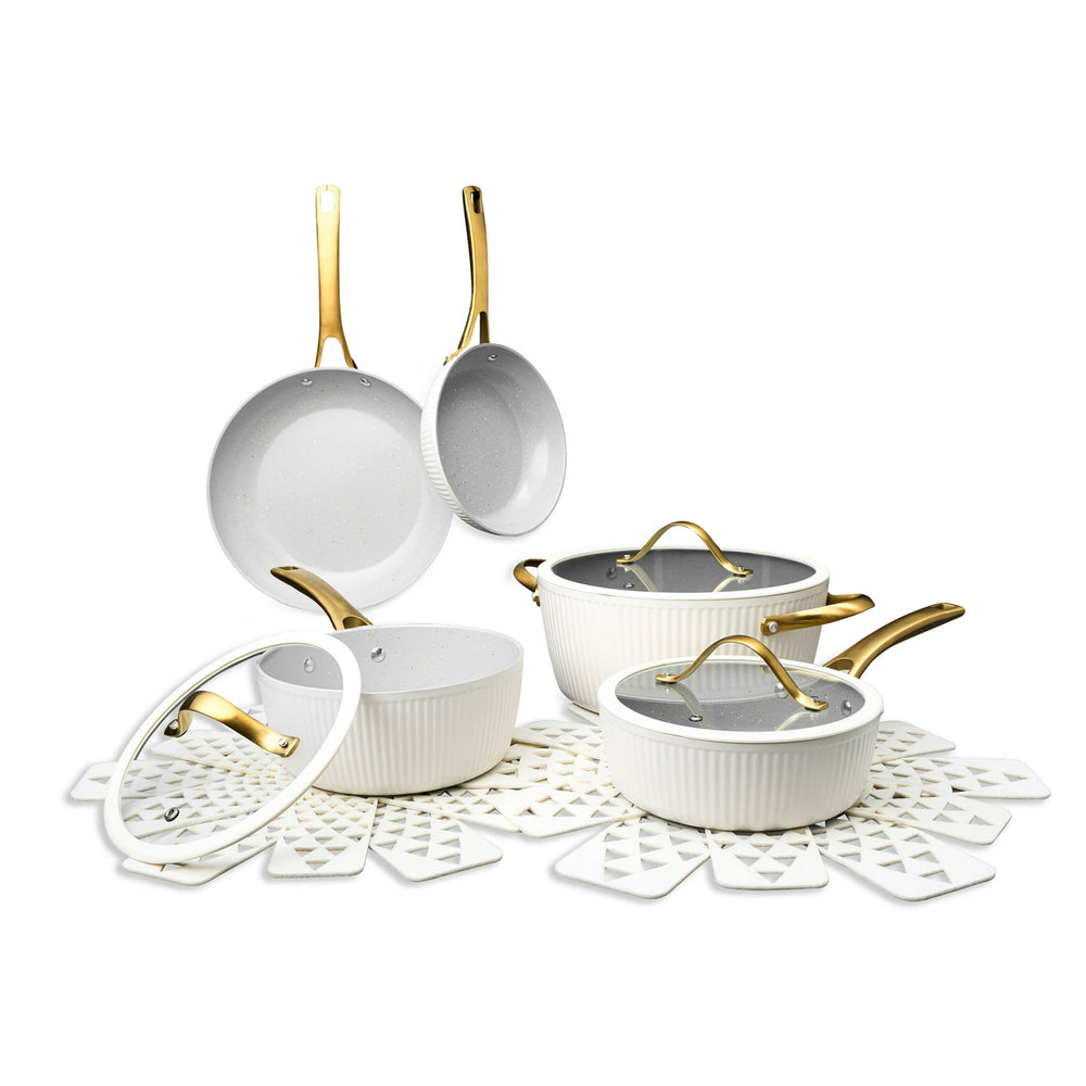 Thyme & Table Juego Cocina Antiadherente · Ollas y sartenes · 12 piezas