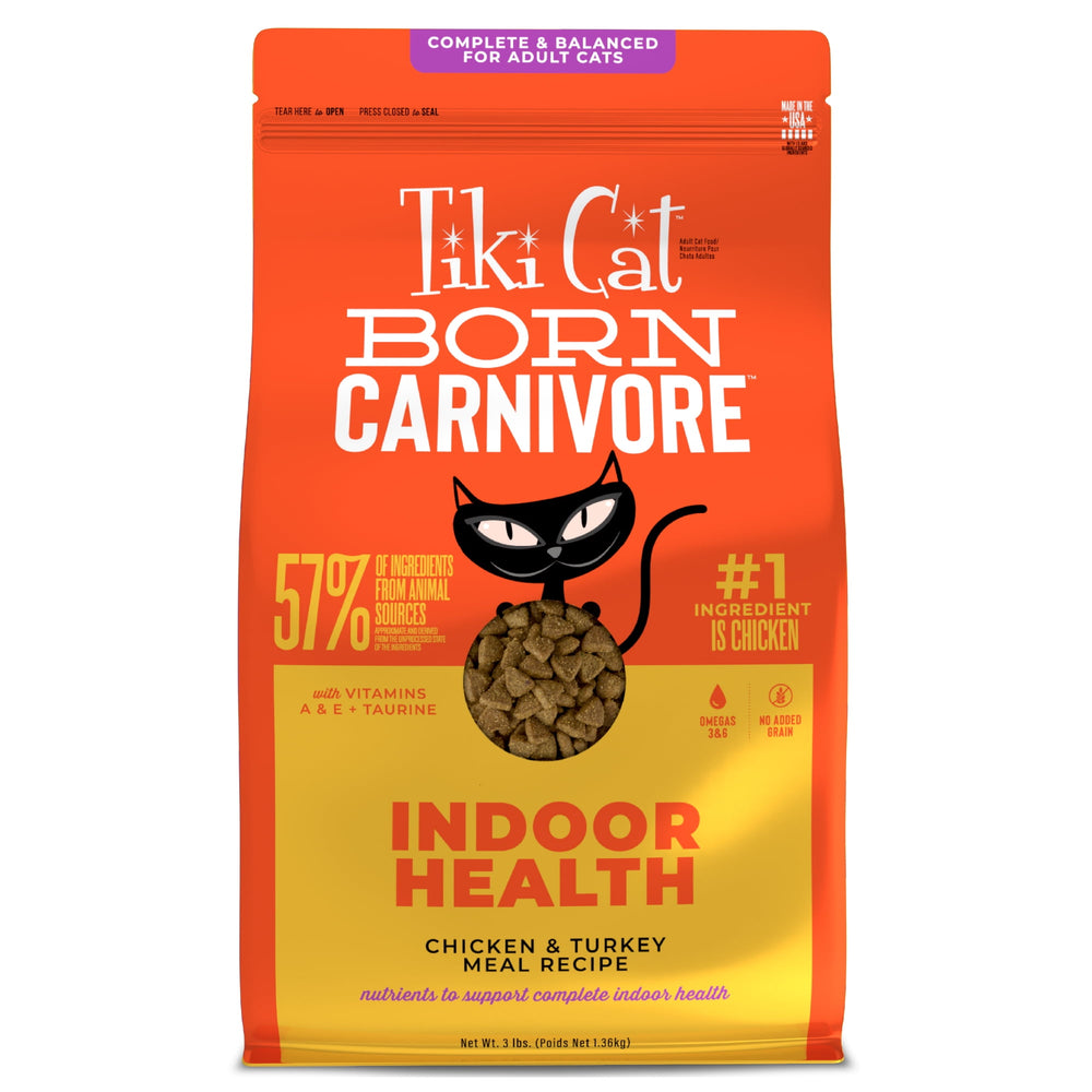 Tiki Cat Born Carnivore Indoor Health · Alimento seco para gatos · 1.36 kg