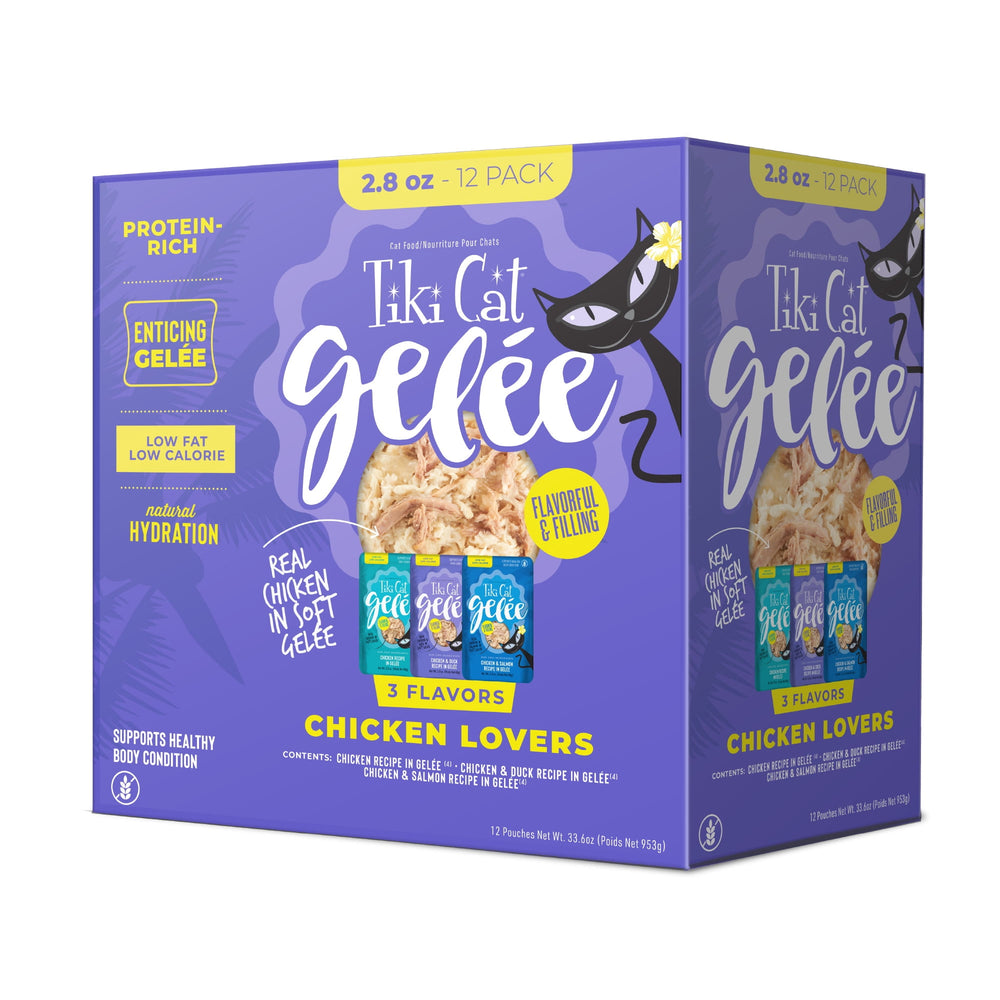 Tiki Cat Gelee · Alimento húmedo para gatos · 12 pack × 2.8 oz