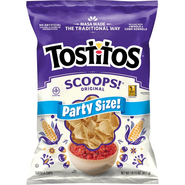 Tostitos Scoops! · Totopos · 411 g · bolsa · tamaño fiesta