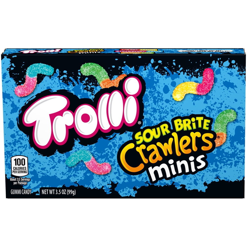 Trolli Sour Brite Crawlers Mini Gummy Candies · Gomitas · 99 g · caja