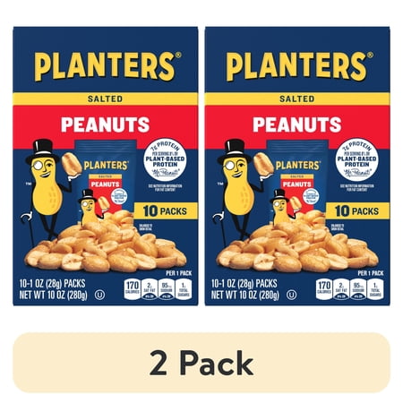 Planters Salted Plant Based Protein · Nueces · 2 pack de 28 g