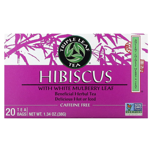 Triple Leaf Tea Hibiscus White Mulberry 20 Tea · Té