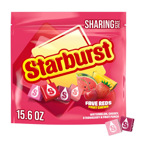 Starburst Favereds Fruit Chews Sharing · Caramelos · 442 g · bolsa