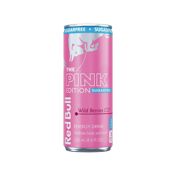 Red Bull Pink Edition Sugarfree Wild Berries · Bebida energética · 248 ml · lata