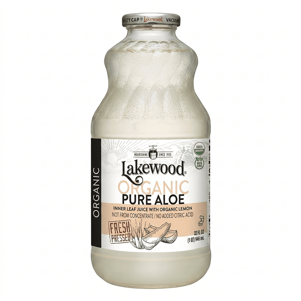 Lakewood Organic Fresh Pressed Aloe Vera Juice With Lemon · Bebida · 946 ml