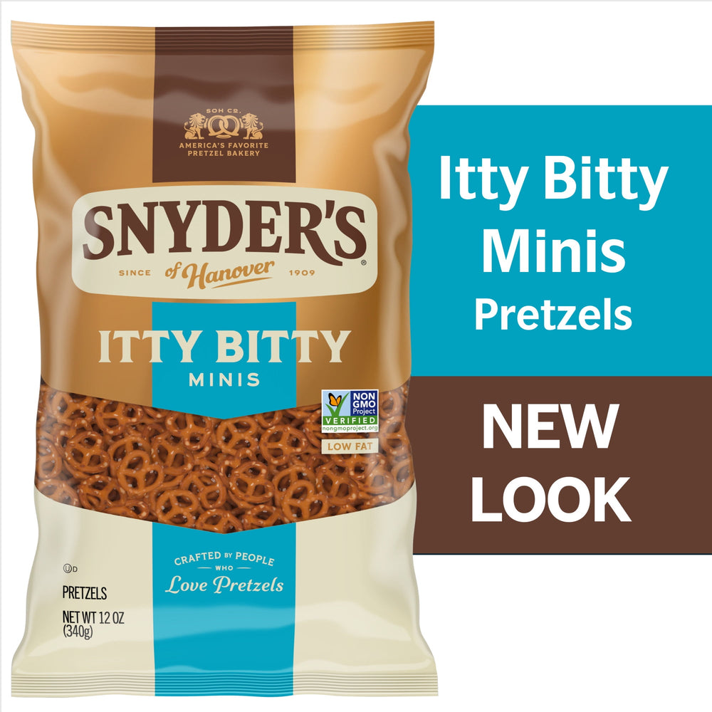 Snyder's of Hanover Itty Bitty Minis · Pretzels · 340 g · bolsa