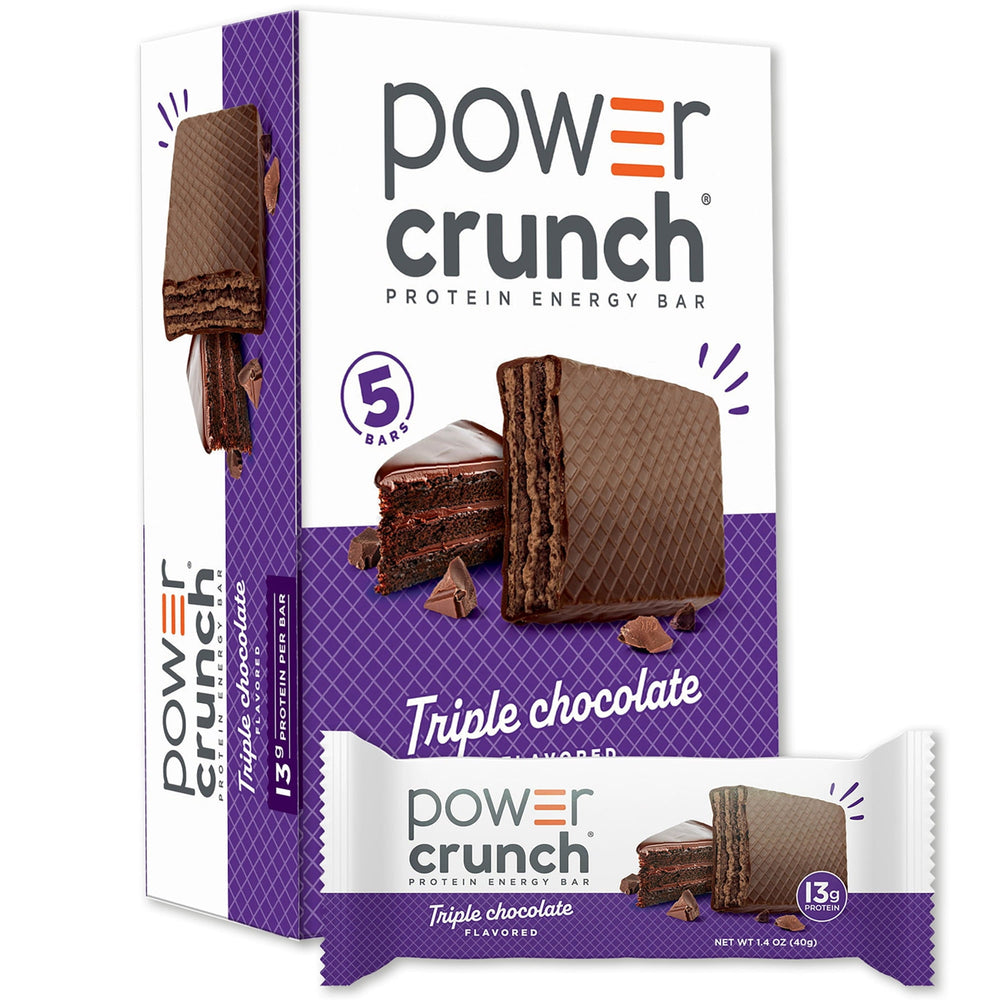 Power Crunch Protein Energy Triple Chocolate · Caramelos · 5 pzas de 40 g