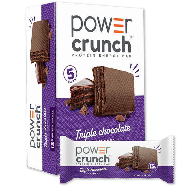 Power Crunch Protein Energy Triple Chocolate · Caramelos · 5 pzas de 40 g