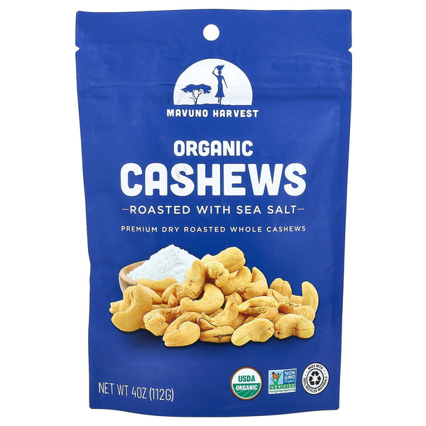 Mavuno Harvest Organic Roasted with Sea Salt · Nueces · 113 g