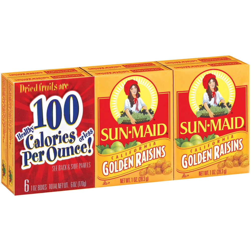 Sun-Maid California Golden Raisins · Fruta seca · 6 pzas de 28 g