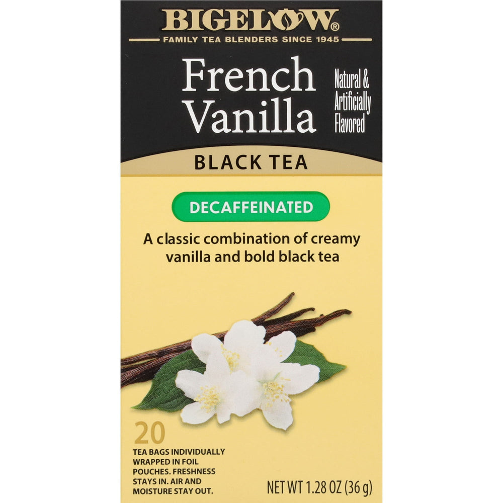 Bigelow Decaffeineated Black Tea French Vanilla · Té · 20 pzas