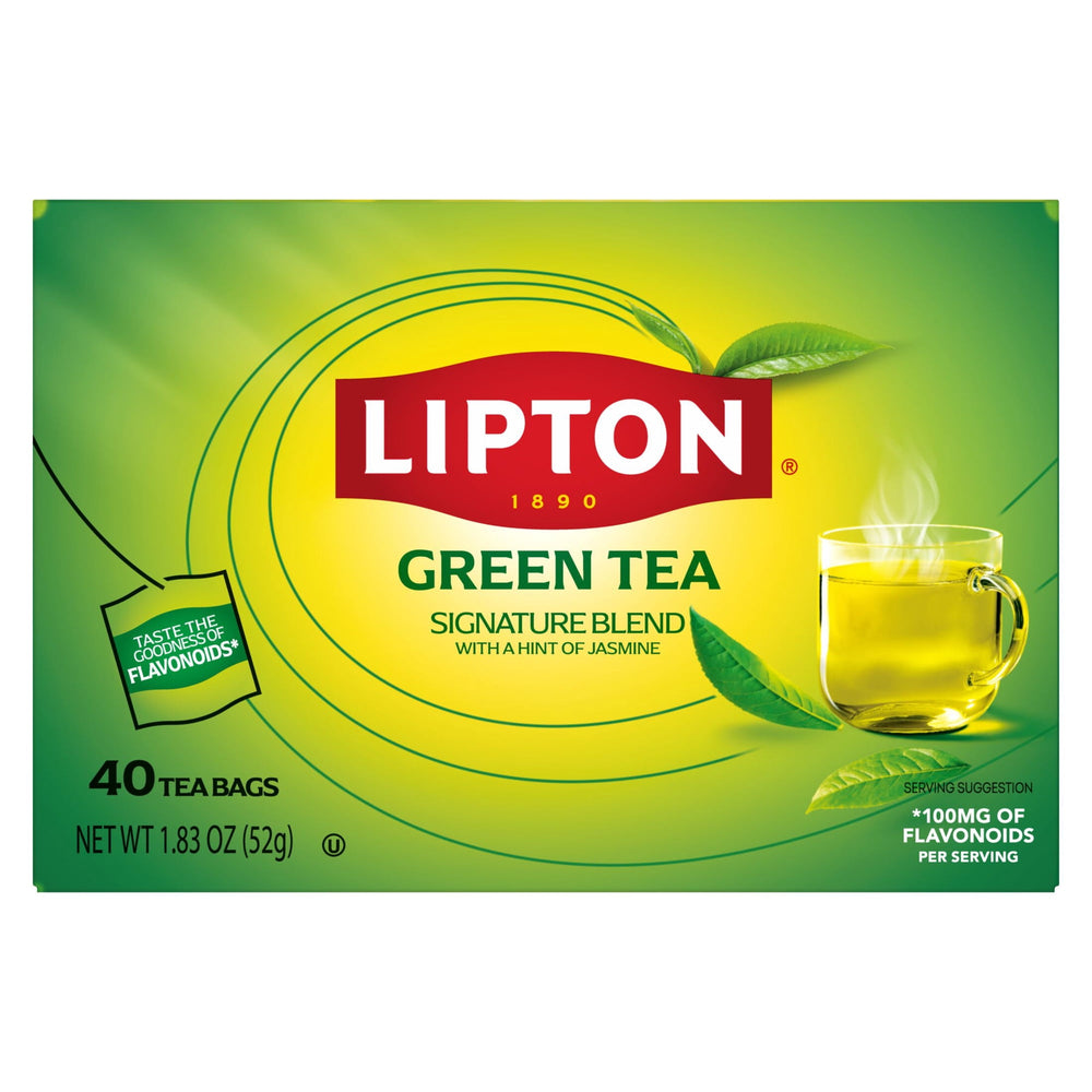 Lipton Signature Blend Green Tea Bags Unsweetened · Té · 40 pzas