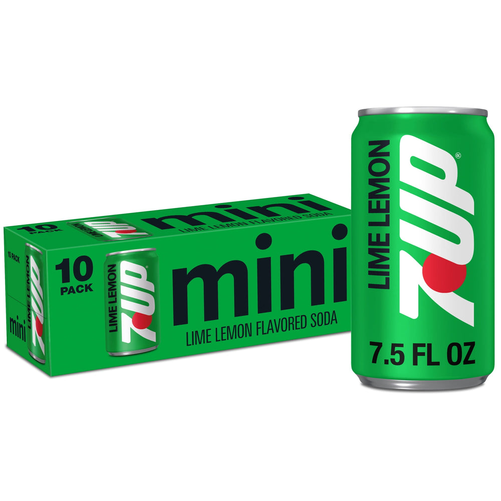 7UP Lime Lemon Caffeine Free · Refresco · 10 latas de 222 ml