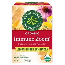 Traditional Medicinals Tea Organic Immune Zoom Lemon · Té · 16 pzas