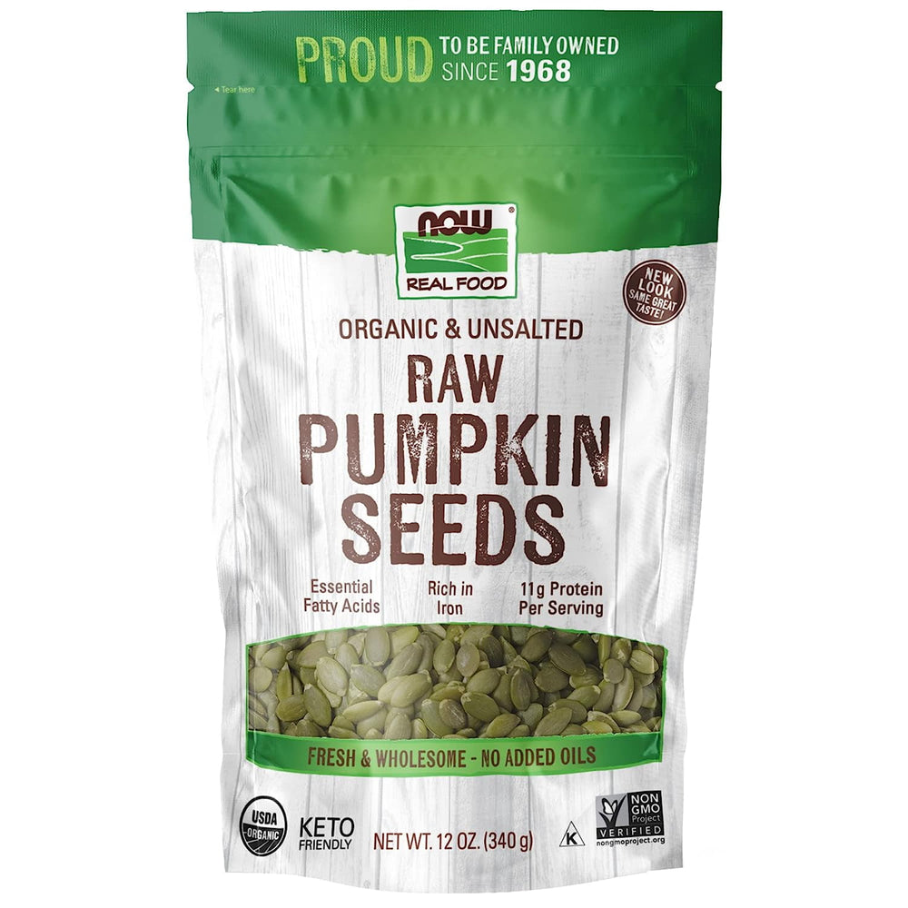 NOW Foods Pumpkin Seeds Unsalted · Nueces · 340 g